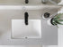 Lavabo de baño rectangular pequeño Zeek ZP-1611, de 16 x 11 pulgadas