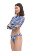 Pomegranate Blue Top with hood