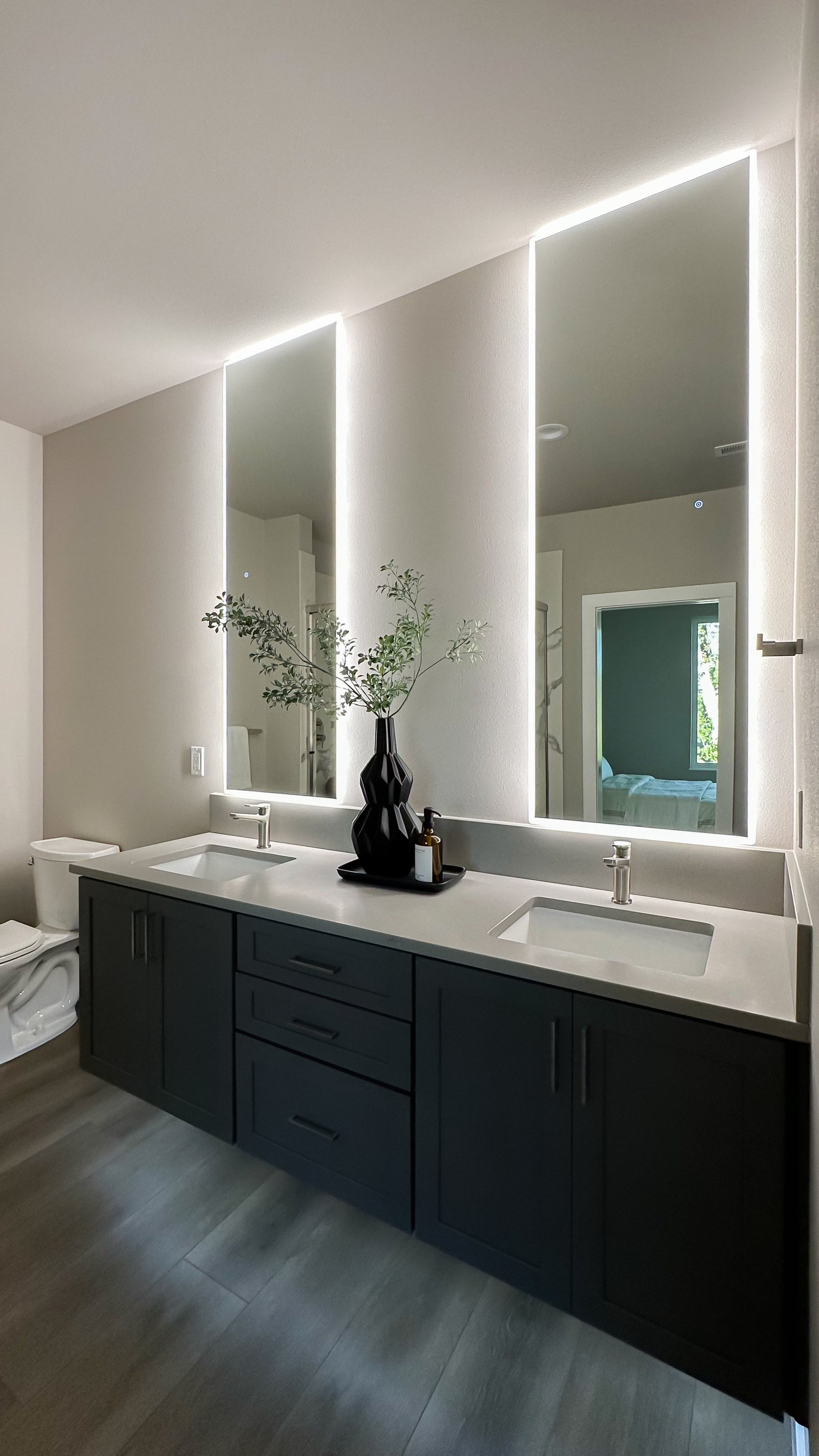 Zeek 65x22 LED Lighted Full Length Wall Mirror For Bedroom MA2265