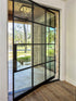 Modern Multi Pane Glass Pivot Door