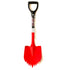Pala corta Krazy Beaver para ATV/UTV (cabeza roja texturizada/mango negro) 