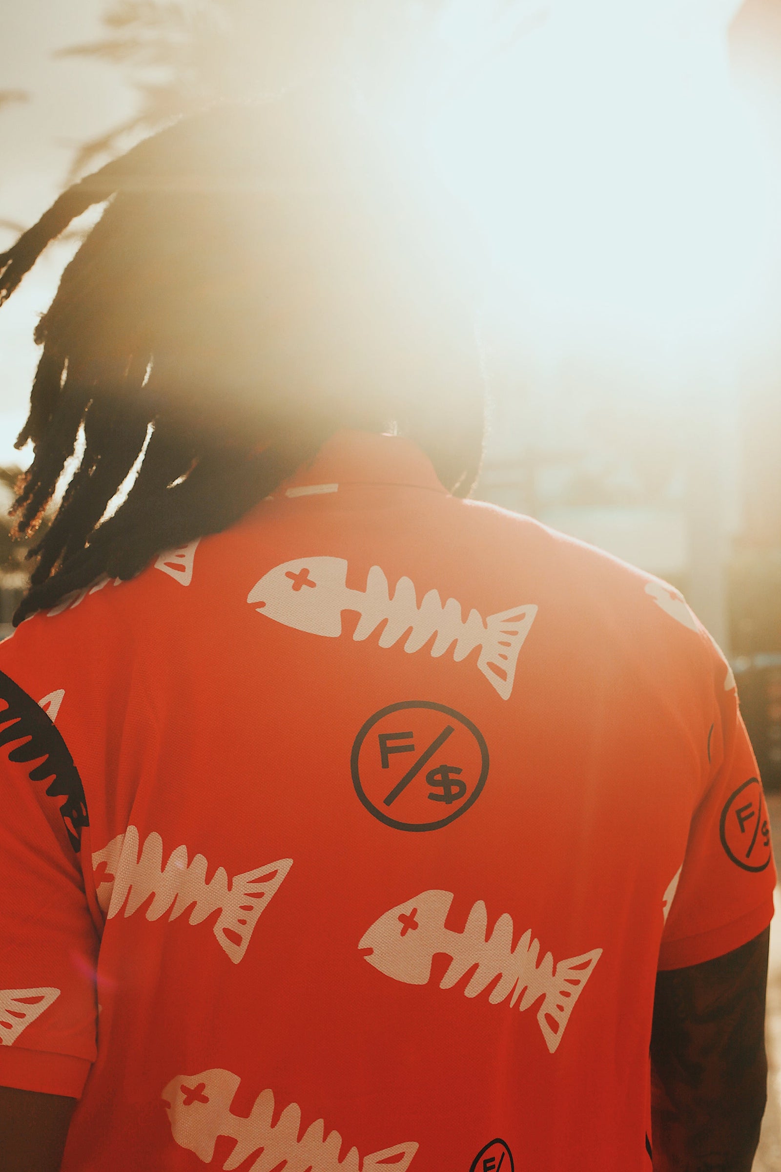 Fishscale Polo (Red) T Shirts