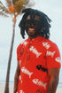 Fishscale Polo (Red) T Shirts