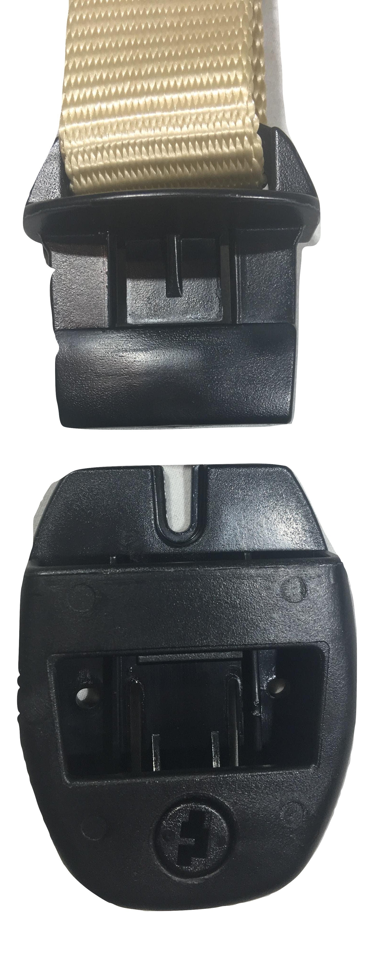 Correas ajustables para el viento de la cubierta del jacuzzi con hebilla de liberación central color tostado Nexus | OPCIONES DE TAMAÑO