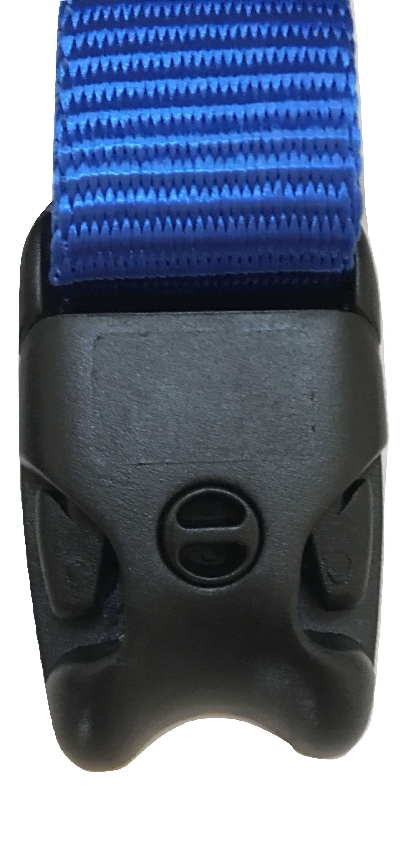 Kit de 2 correas cortavientos con hebilla ACW azul para bañera de hidromasaje, spa y huracanes | Opciones de tamaño