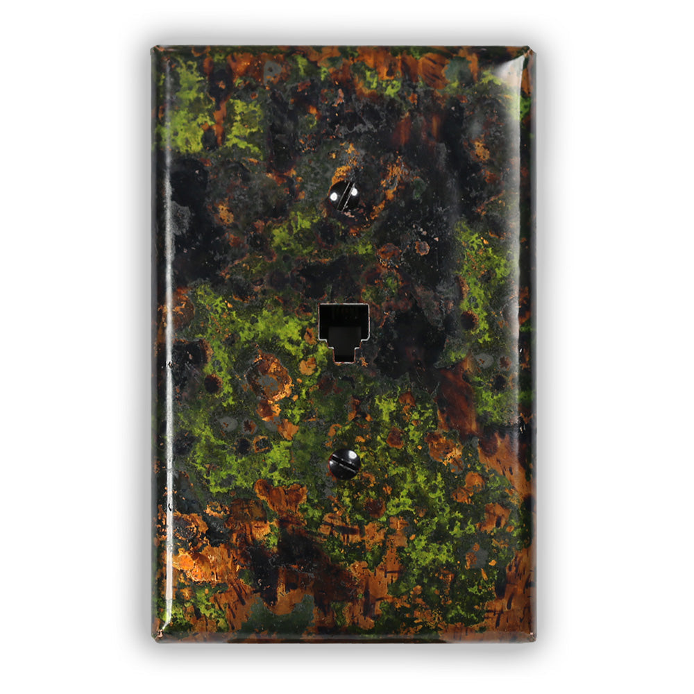 Irish Moss Copper - 1 Phone Jack Wallplate