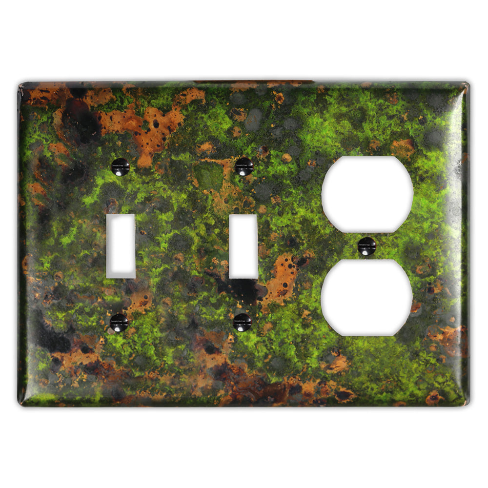 Irish Moss Copper - 2 Toggle / 1 Duplex Wallplate