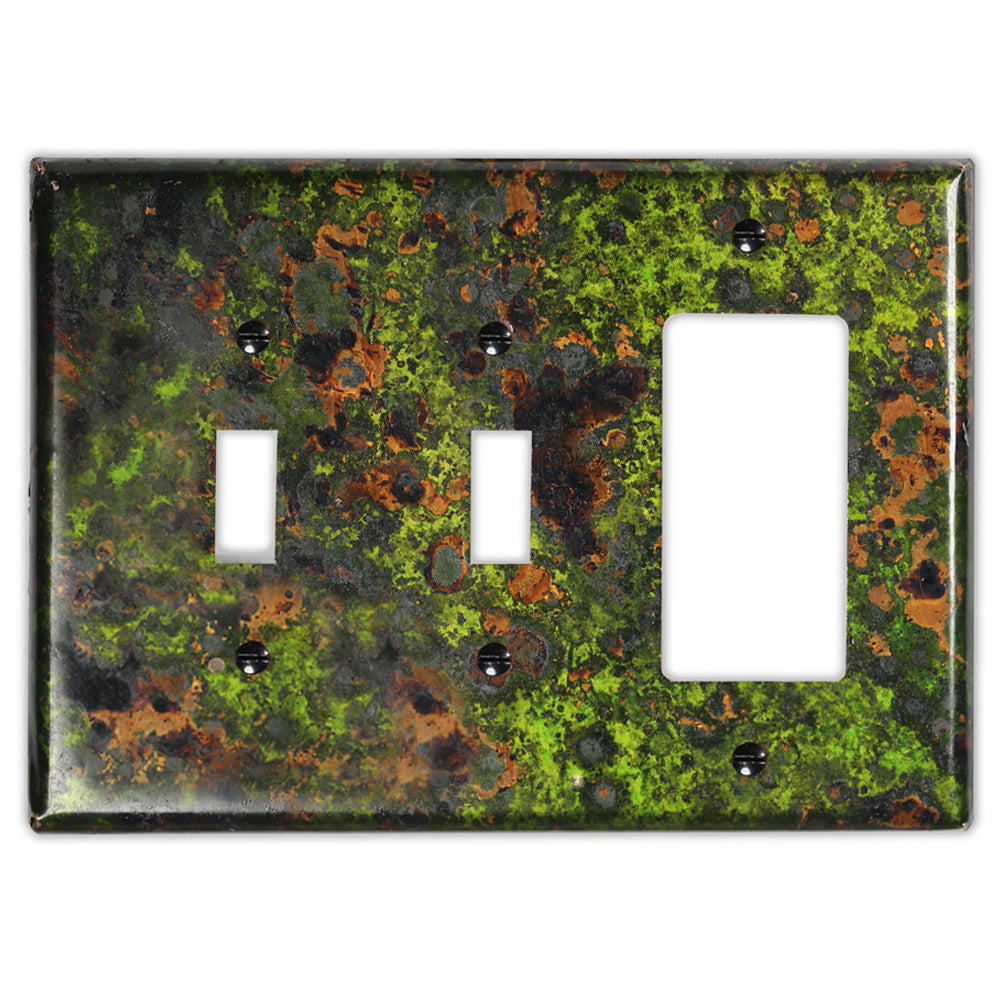 Irish Moss Copper - 2 Toggle / 1 Rocker Wallplate