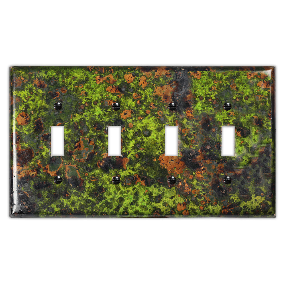 Irish Moss Copper - 4 Toggle Wallplate