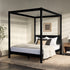 Colección de armazones de cama con dosel de madera maciza de Isla