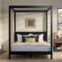 Colección de armazones de cama con dosel de madera maciza de Isla