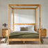 Colección de armazones de cama con dosel de madera maciza de Isla