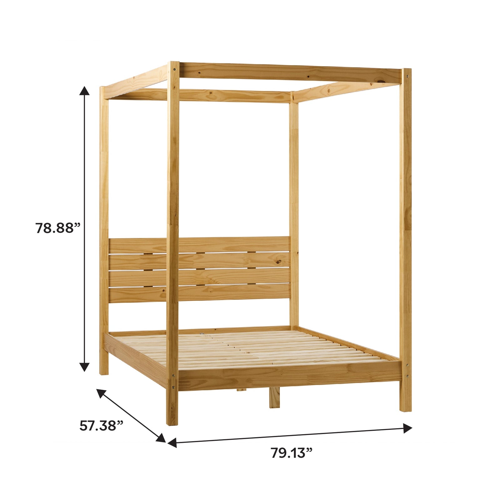 Colección de armazones de cama con dosel de madera maciza de Isla