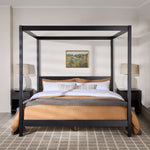 Colección de armazones de cama con dosel de madera maciza de Isla