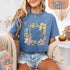 I Will Praise Him in Every Season T-Shirt – Comfort Colors Christian Tee with Floral Cross