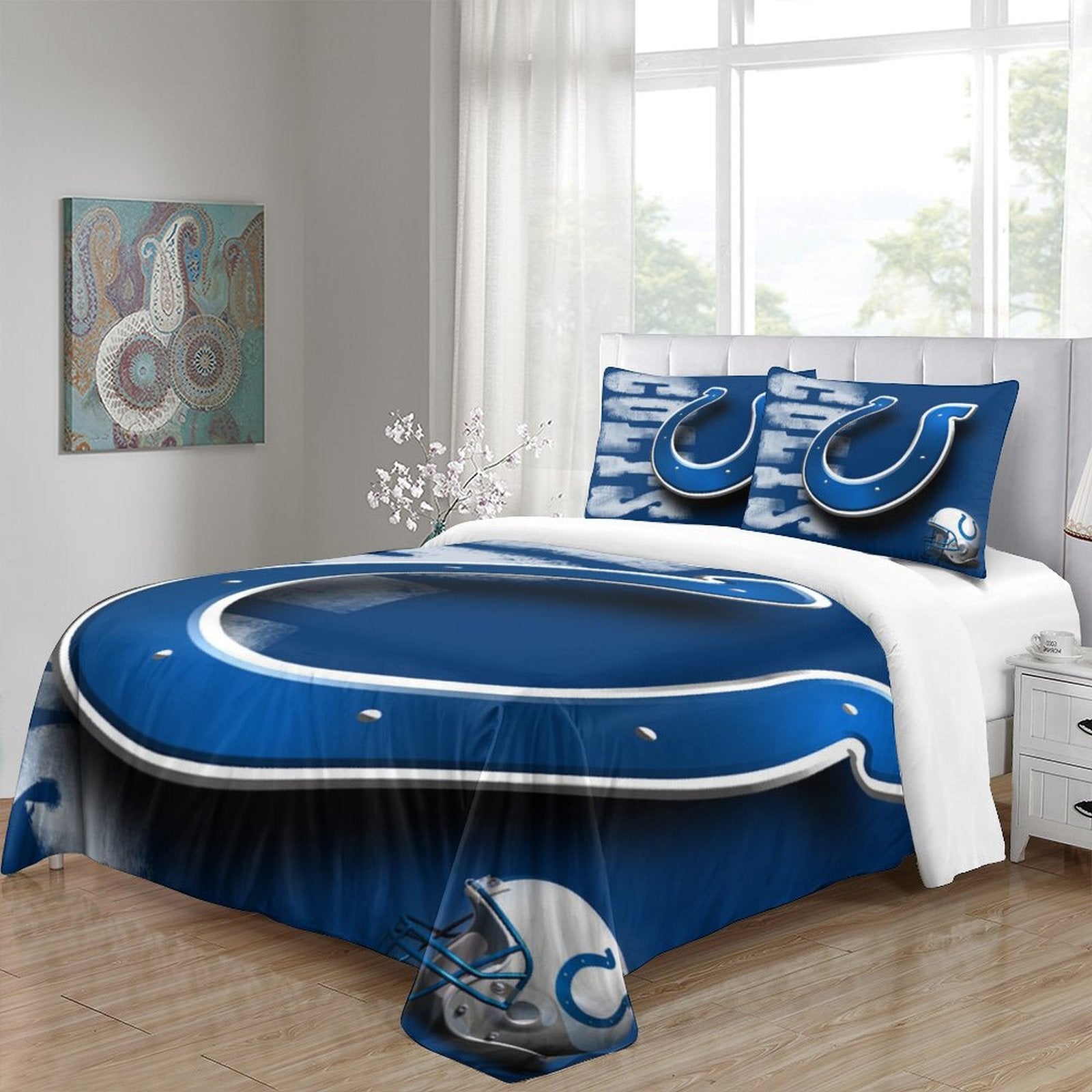 Indianapolis Colts Bedding Set Duvet Cover Without Filler