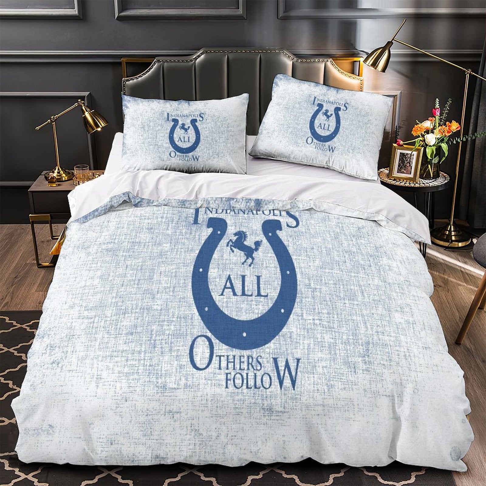 Indianapolis Colts Bedding Set Duvet Cover Without Filler
