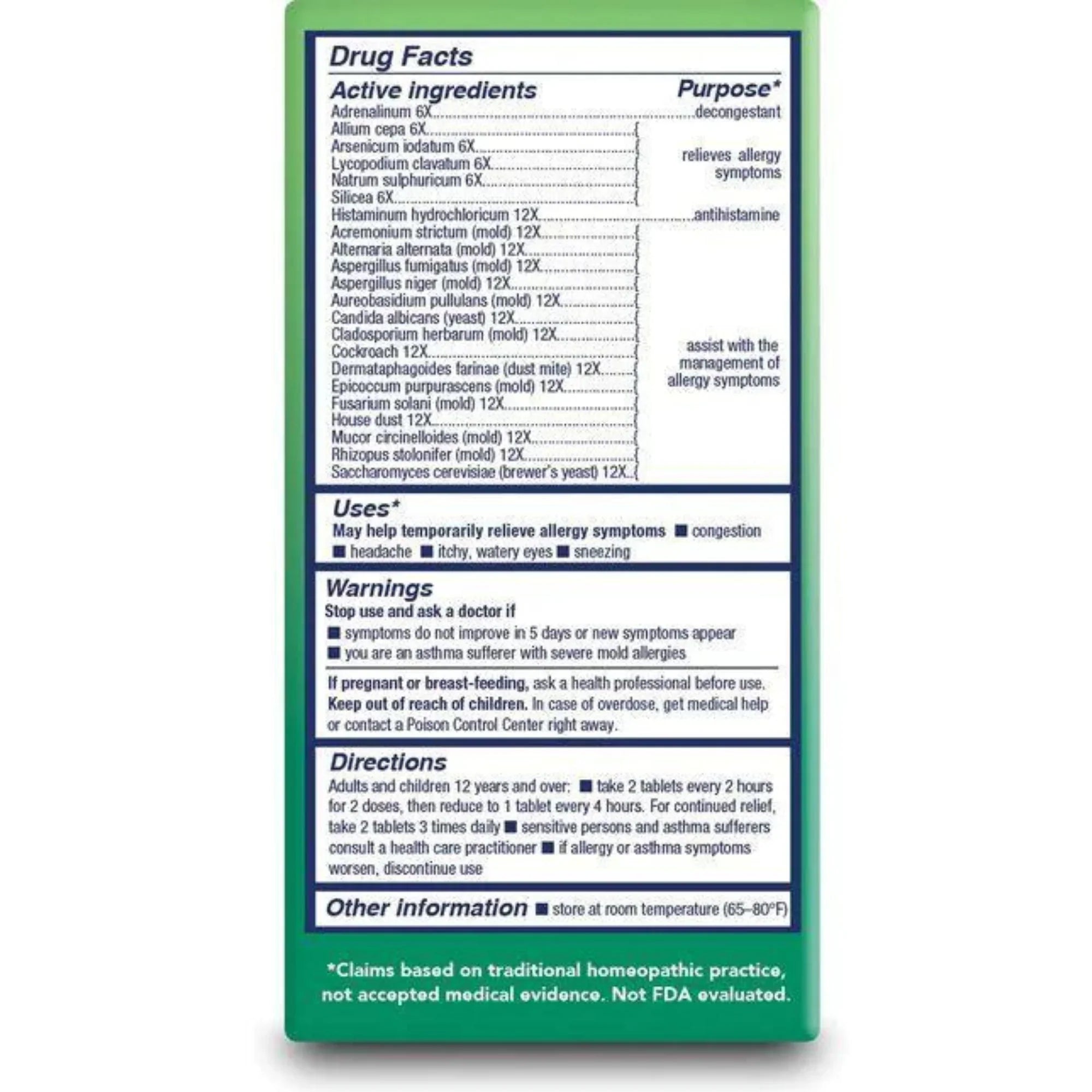 Tratamiento para la alergia Bio-Allers: Alivio del moho, la levadura y el polvo - 1 onza líquida.