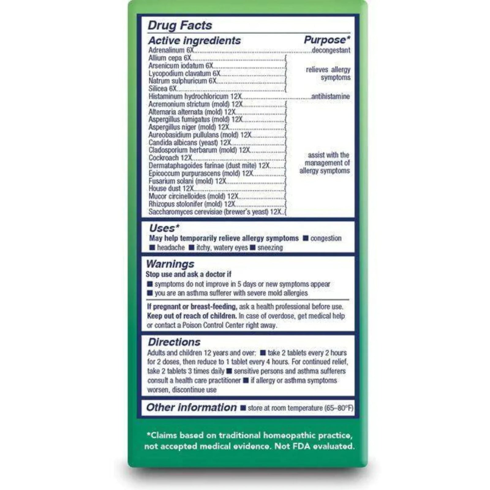 Tratamiento para la alergia Bio-Allers: Alivio del moho, la levadura y el polvo - 1 onza líquida.