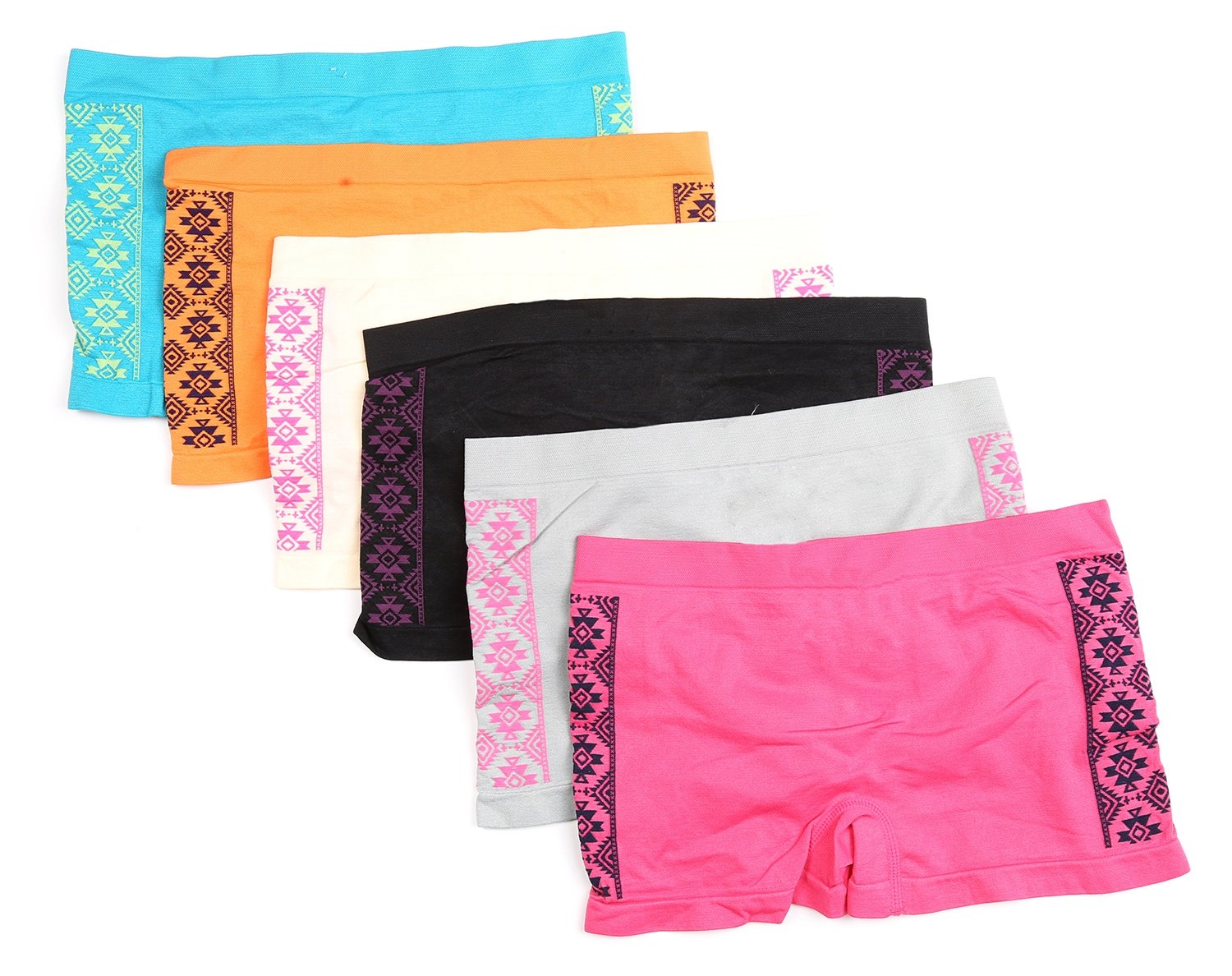 Braguitas Sakkas elásticas sin costuras para mujer (paquete de 6)