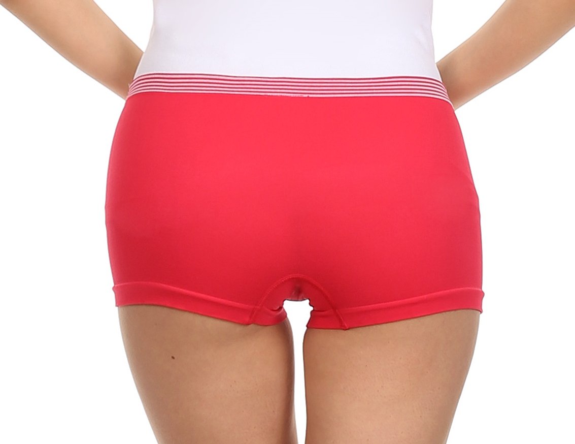 Braguitas Sakkas elásticas sin costuras para mujer (paquete de 6)