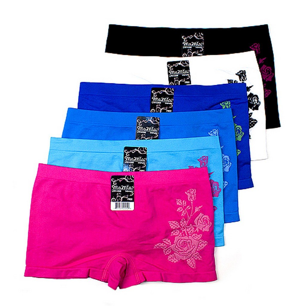 Braguitas Sakkas elásticas sin costuras para mujer (paquete de 6)