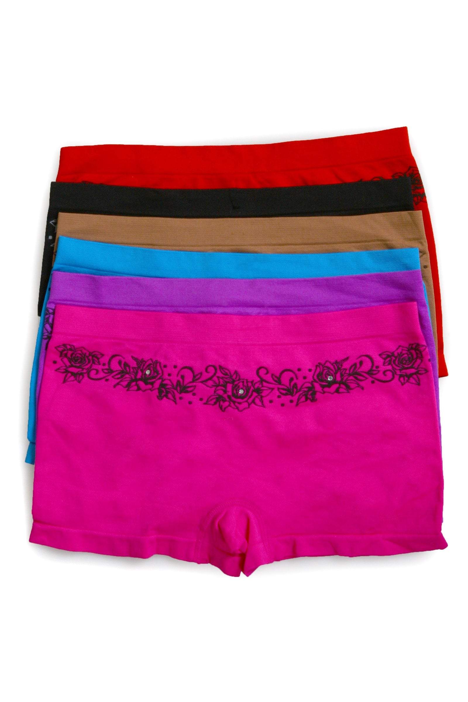 Braguitas Sakkas elásticas sin costuras para mujer (paquete de 6)