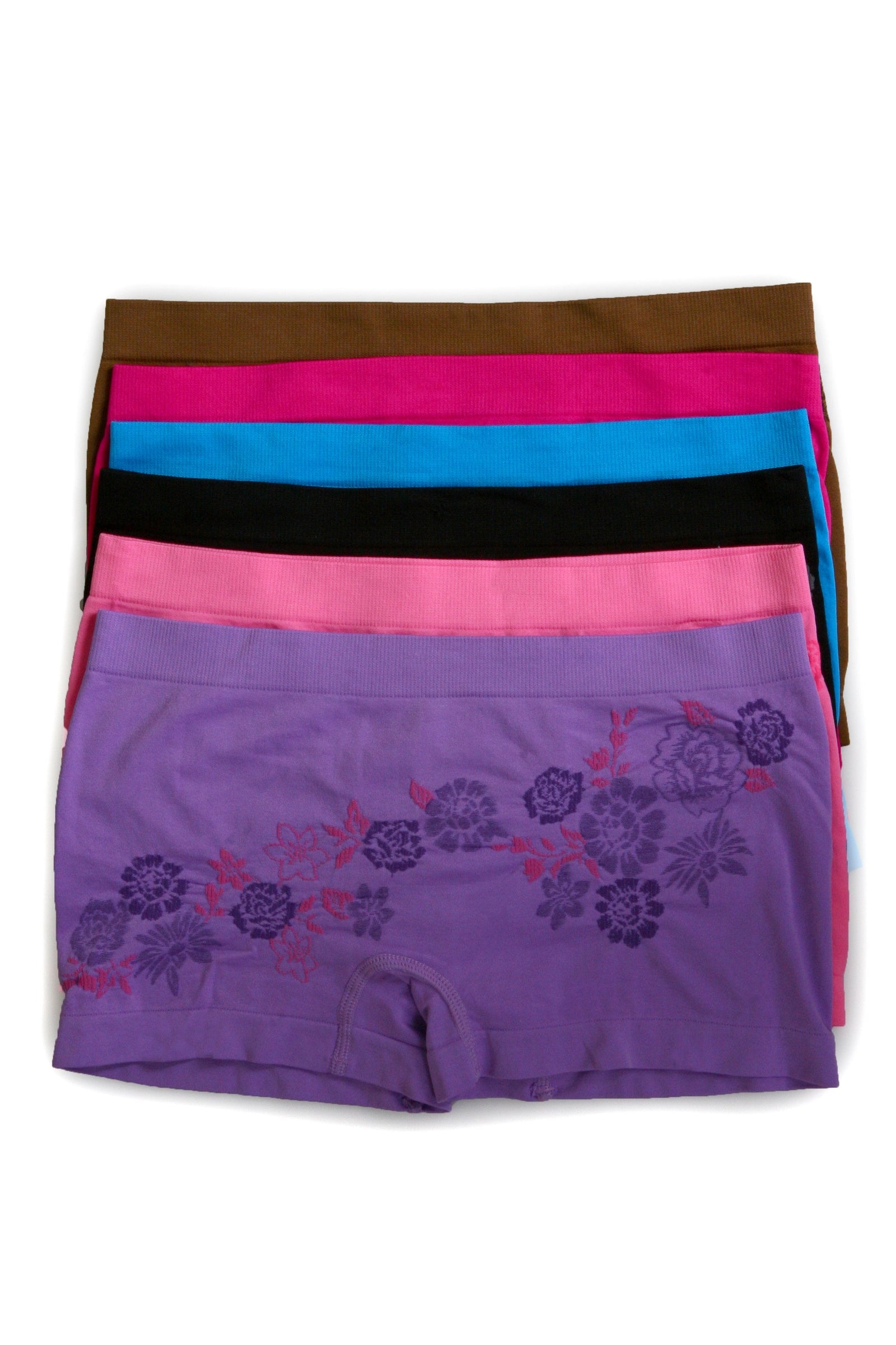 Braguitas Sakkas elásticas sin costuras para mujer (paquete de 6)