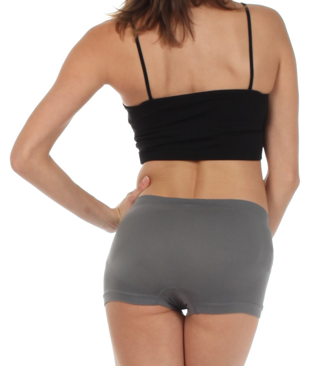 Braguitas Sakkas elásticas sin costuras para mujer (paquete de 6)