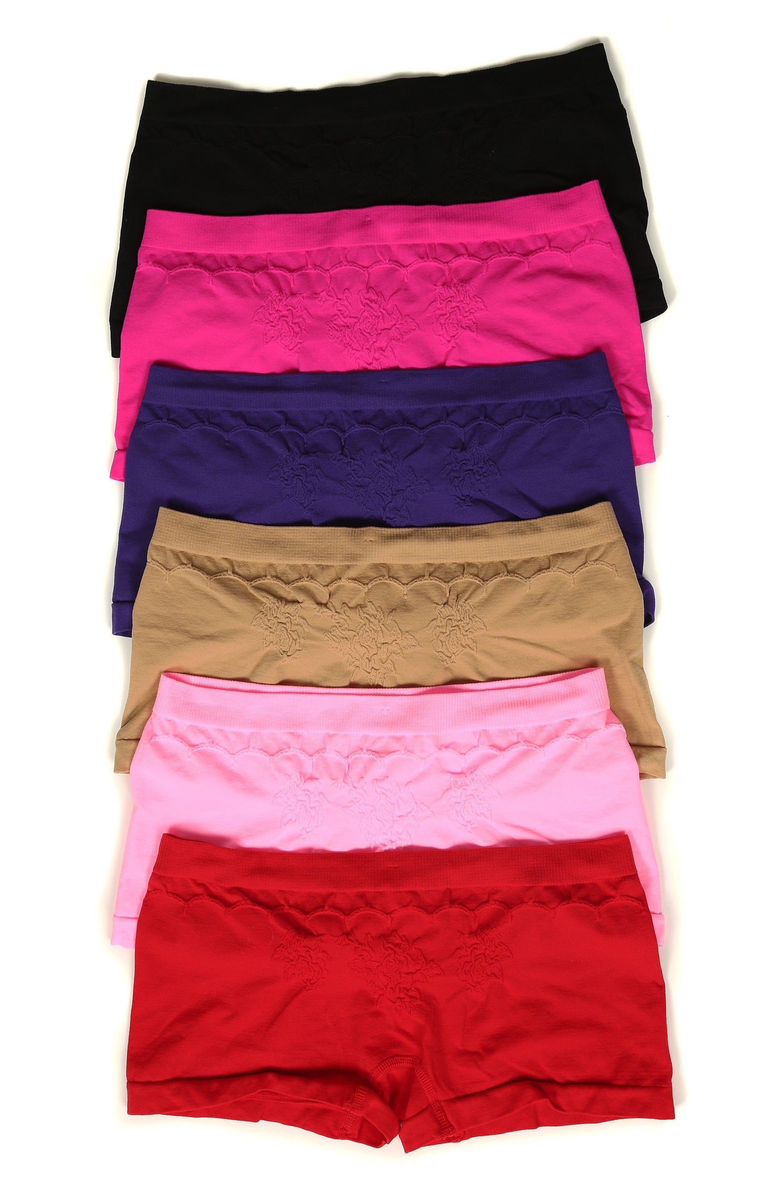 Braguitas Sakkas elásticas sin costuras para mujer (paquete de 6)