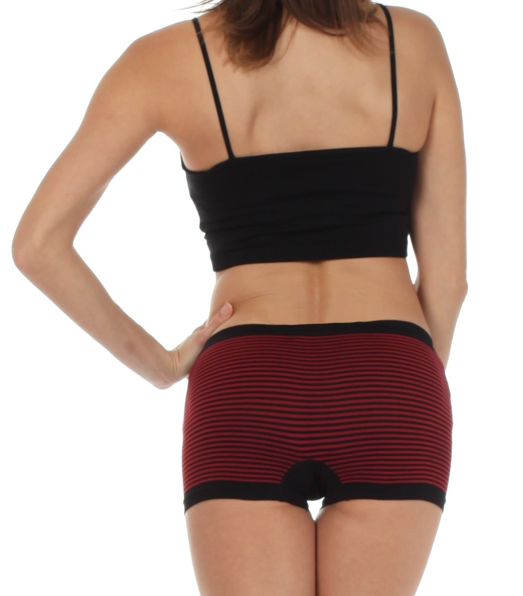 Braguitas Sakkas elásticas sin costuras para mujer (paquete de 6)