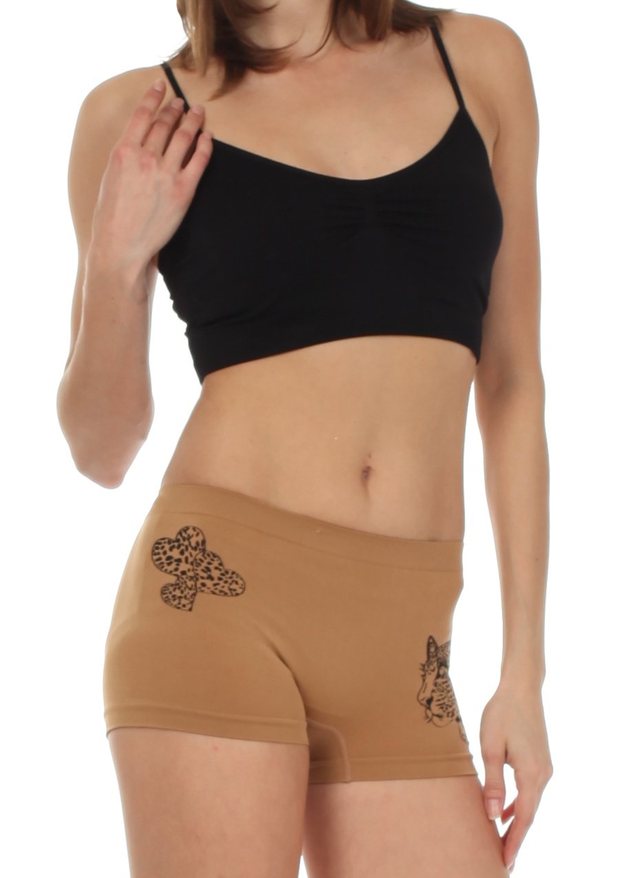 Braguitas Sakkas elásticas sin costuras para mujer (paquete de 6)