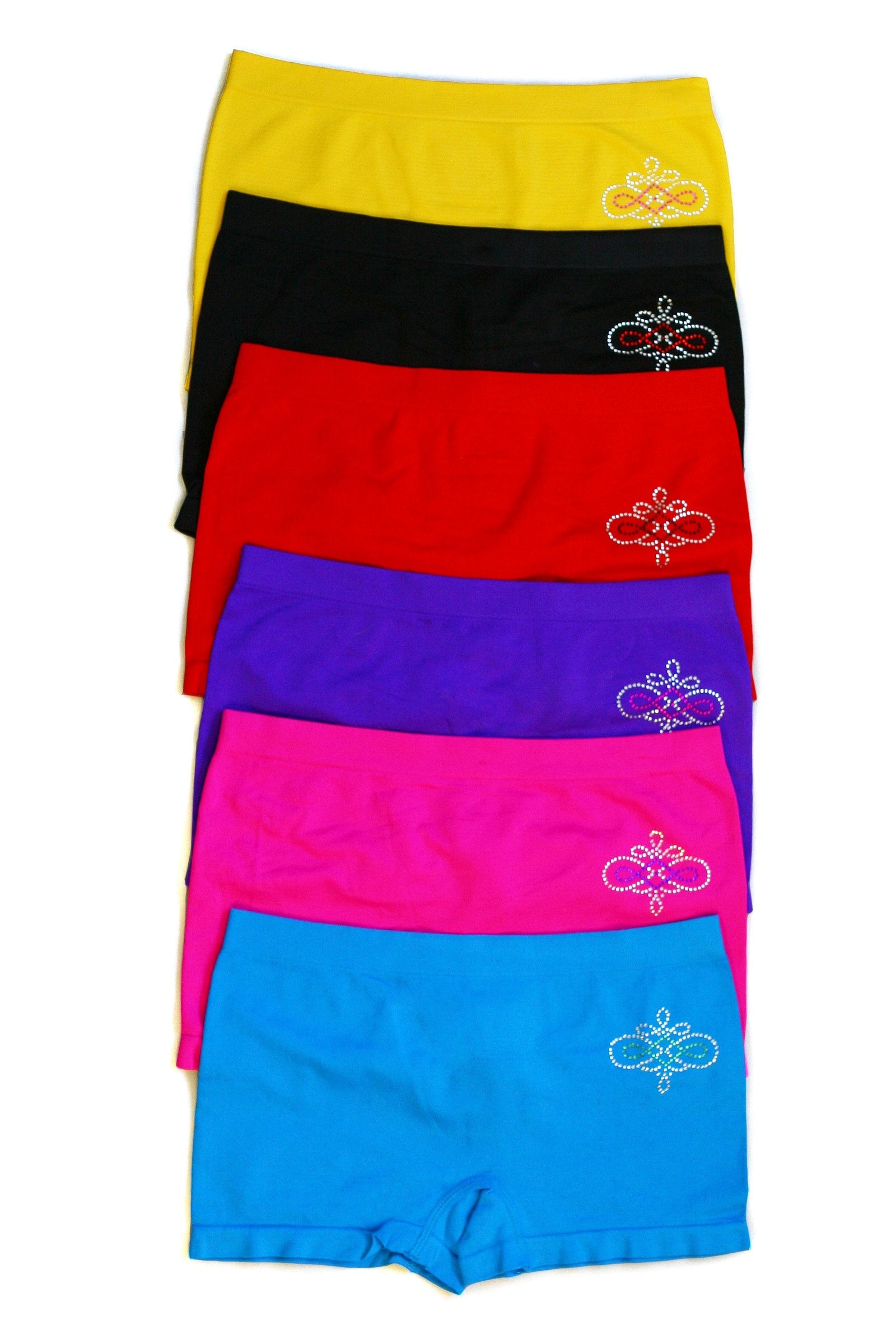 Braguitas Sakkas elásticas sin costuras para mujer (paquete de 6)