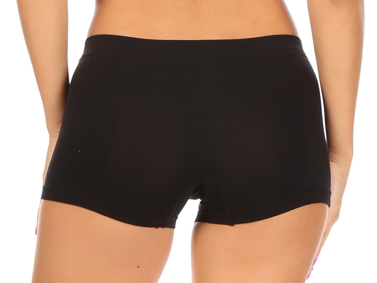 Braguitas Sakkas elásticas sin costuras para mujer (paquete de 6)