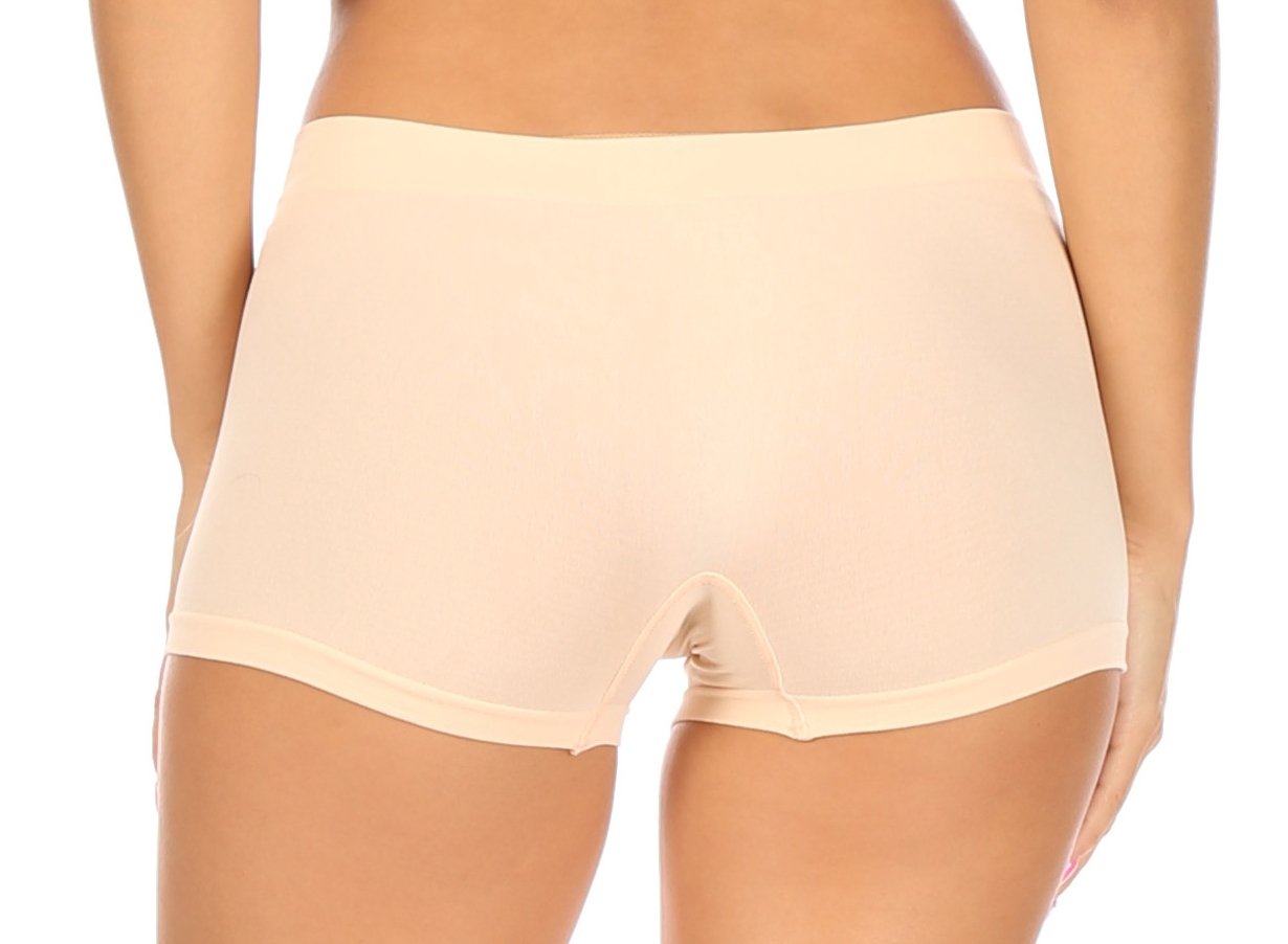 Braguitas Sakkas elásticas sin costuras para mujer (paquete de 6)