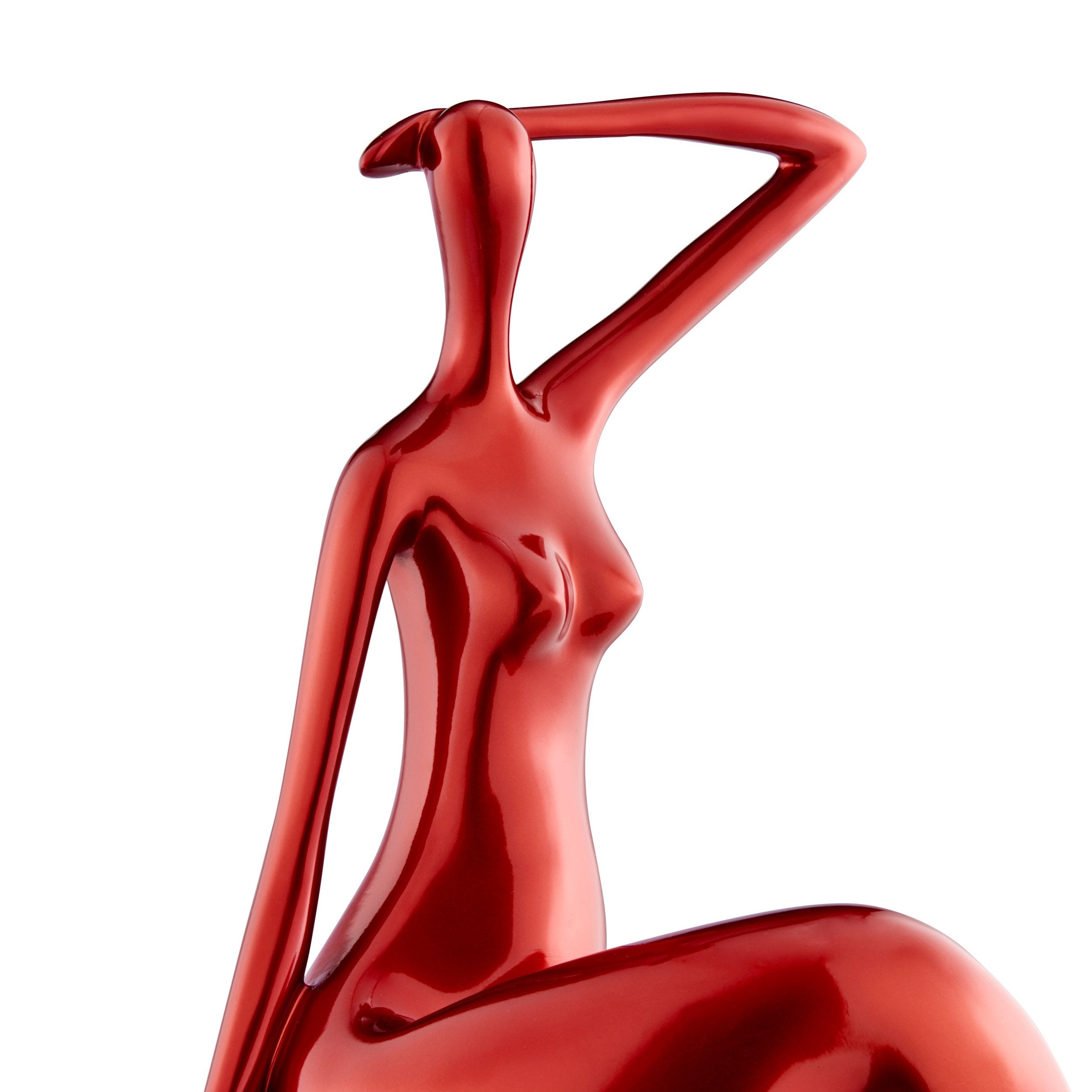 Isabella Sculpture // Small Metallic Red