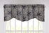 DaDa Bedding Navy Blue Bohemian Elegance Medallions Floral Window Curtain Valance - 18" x 52" (JHW-660)