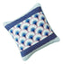 DaDa Bedding Set of 2-Pieces Mediterranean Fans Waves Minty Blue Throw Pillow Covers, 18" x 18" (JHW884)