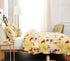 DaDa Bedding Radiant Sunshine Yellow Hummingbirds Floral Scalloped Bedspread Set (JHW-925)