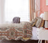 DaDa Bedding Rustic Earthy Cross Motif Folk Ogee Moroccan Scalloped Quilted Bedspread Set (JHW-944)