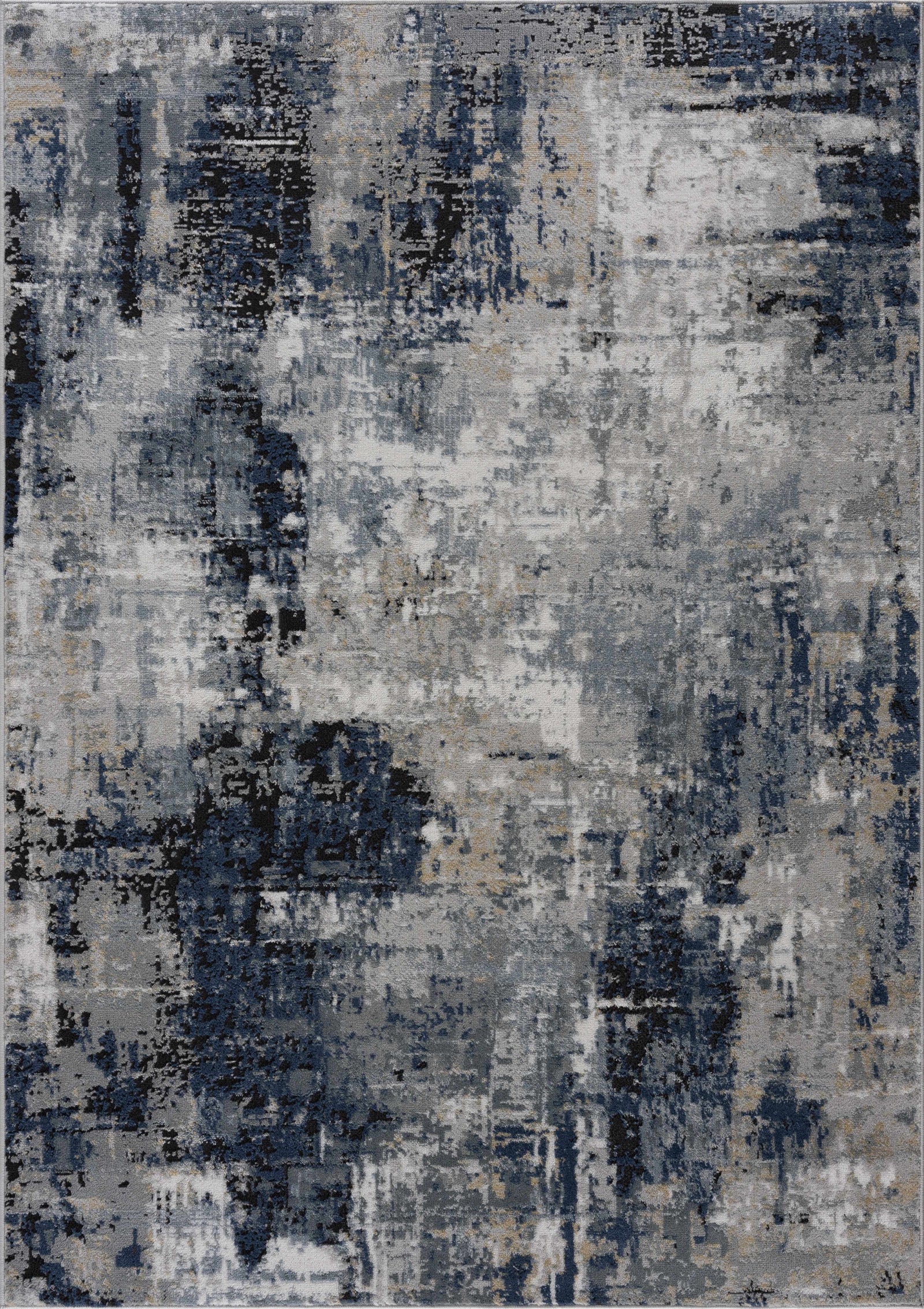 Alfombra abstracta azul Campsall - Promoción