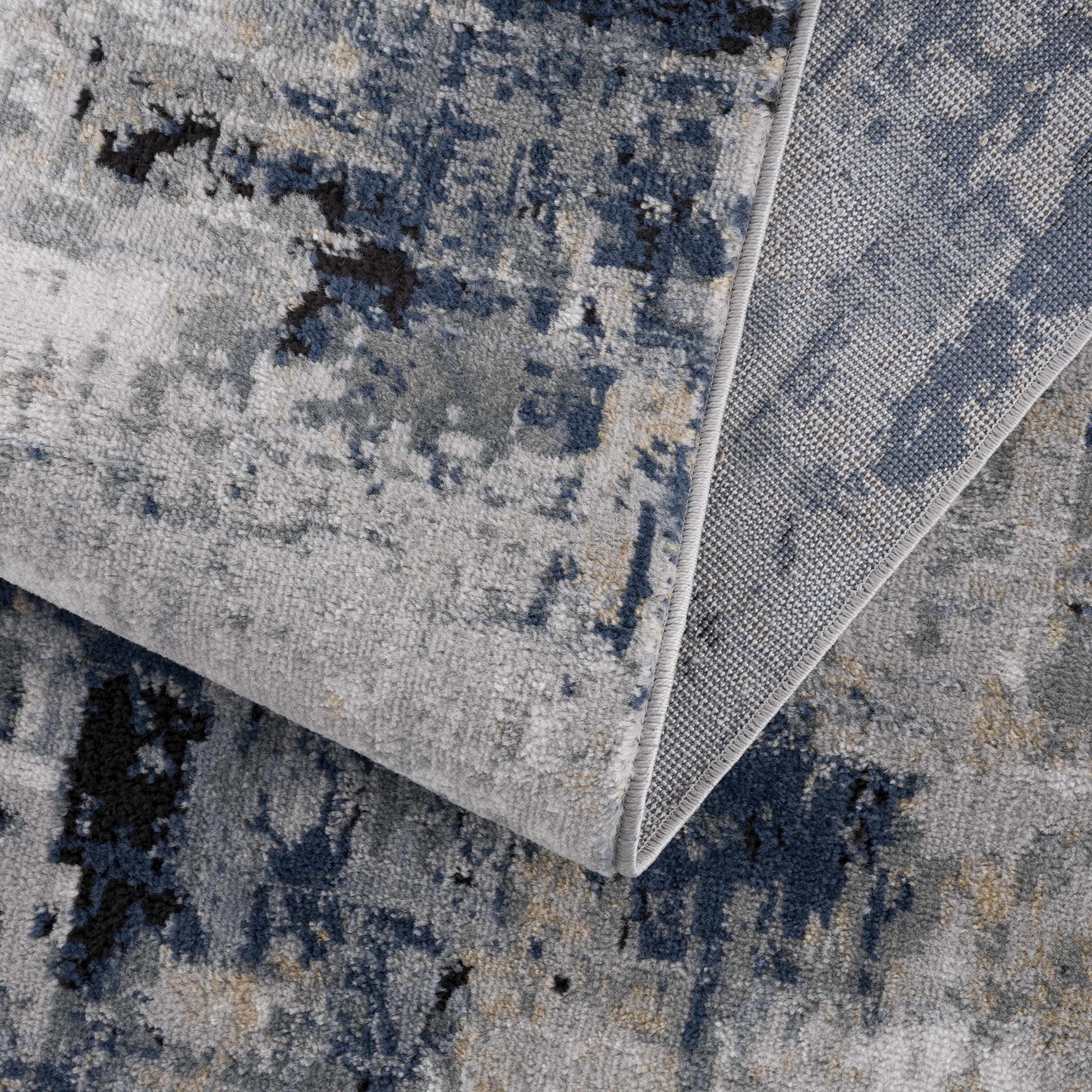 Alfombra abstracta azul Campsall - Promoción