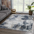 Alfombra abstracta azul Campsall - Promoción