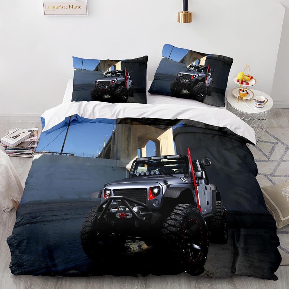 Juego de ropa de cama con funda de edredón para vehículo todoterreno Jeep 4X4