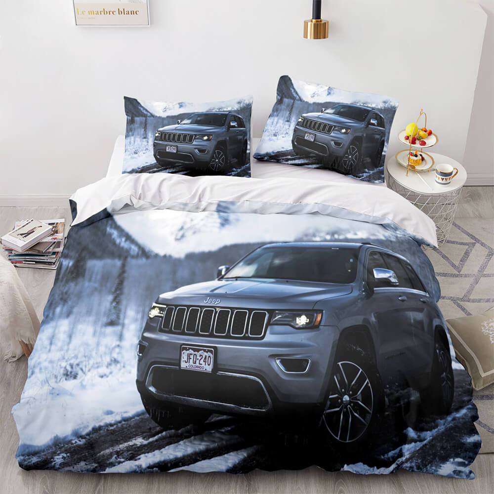 Juego de ropa de cama con funda de edredón para vehículo todoterreno Jeep 4X4