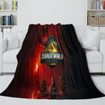 Jurassic World Rebirth Blanket Flannel Throw Room Decoration