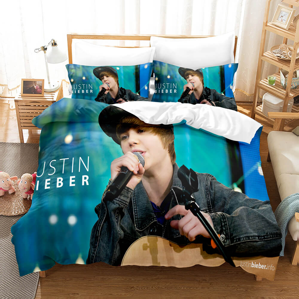 Justin Bieber Cosplay Bedding Set Quilt Cover Room Decoration