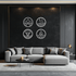 Four Elements Metal Wall Art - Steel Wall Decor for Home and Office - KAF010