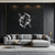 Koi Fish Yin Yang Metal Wall Art - Zen Inspired Steel Wall Decor - KAF083
