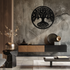 Round Tree of Life Metal Wall Art – Nature-Inspired Decor - KAF217